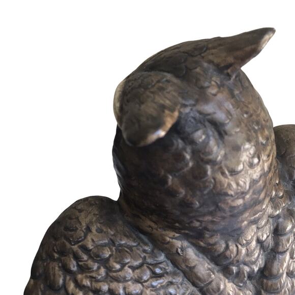 Owl Ceramic Brown Made In Japan vintage Owl Collectors 8” hand painted UCCTI - Picture 5 of 14